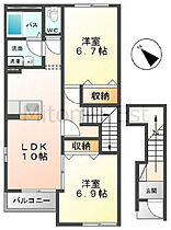 メルヴェイユ 201号室 ｜ 茨城県筑西市門井（賃貸アパート2LDK・2階・59.95㎡） その1