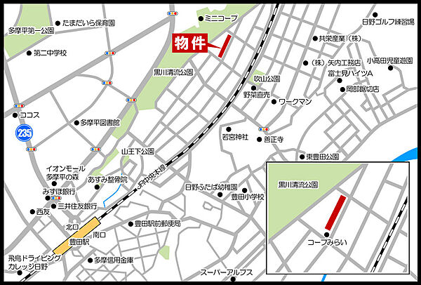 地図を拡大表示