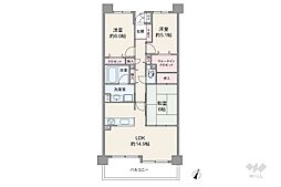 間取図画像 3LDK