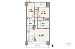 間取図画像 3LDK