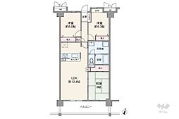 シェルモール楠 3LDKの間取図画像
