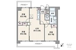 ファミール春日井 3LDKの間取図画像