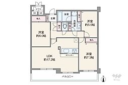 小幡パーク・ホームズ 3LDKの間取図画像