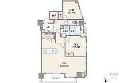 グレイス守山 2LDKの間取図画像