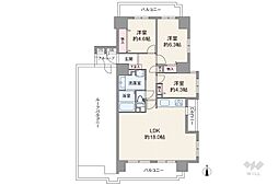 シャトー大曽根 3LDKの間取図画像