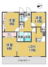 間取図画像 3LDK
