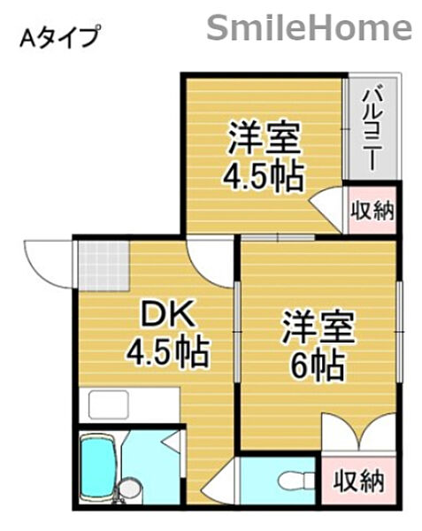 シャンブル北加賀屋 ｜大阪府大阪市西成区南津守6丁目(賃貸マンション2DK・4階・26.60㎡)の写真 その2