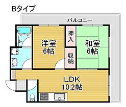 稲垣第三ビル  ｜ 大阪府大阪市住之江区東加賀屋1丁目1-4（賃貸マンション2LDK・4階・43.80㎡） その2