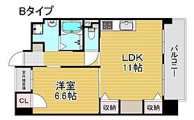 ピュアファースト花園  ｜ 大阪府大阪市西成区鶴見橋1丁目3-5（賃貸マンション1LDK・6階・45.22㎡） その2