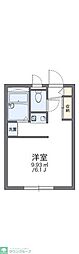 レオパレススリーナイン 2階1Kの間取り