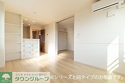 西武拝島線 拝島駅 徒歩5分の賃貸アパート 3階2LDKのリビング/ダイニング