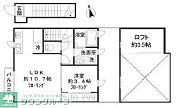 PeakAvenueMee 1LDKの間取図画像