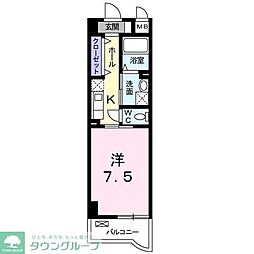 アルバルーチェ 1Kの間取図画像