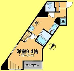 ヴェルステージ国分寺 1Kの間取図画像