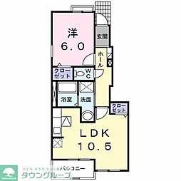 ブリッサ・ベル 1LDKの間取図画像