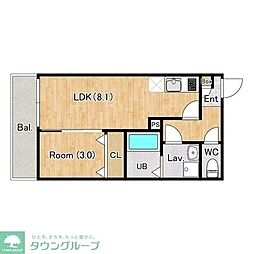 (仮称)ジーメゾン福生加美平グラシア 1LDKの間取図画像