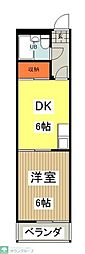 ストークハイツ・タケダ 1DKの間取図画像