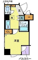 都営三田線 春日駅 徒歩3分の賃貸マンション 10階1Kの間取り