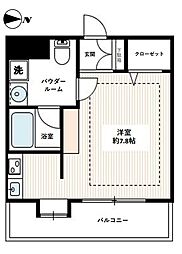 VIVRE本郷 ワンルームの間取図画像
