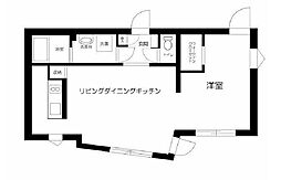 LAPiSHONGO 1LDKの間取図画像