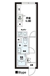 レピュア本郷レジデンス 1Kの間取図画像