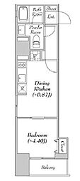 ELSTANZA神田須田町 1DKの間取図画像