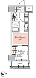 Urbanex秋葉原EAST3 1DKの間取図画像
