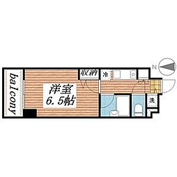 プレスタイル森下 1Kの間取図画像