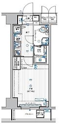 メインステージ蔵前2 1Kの間取図画像
