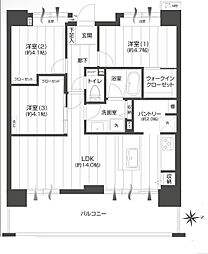 間取図画像 3LDK