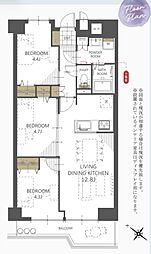 間取図画像 3LDK
