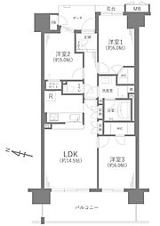 ビィオルド戸田公園 3LDKの間取図画像