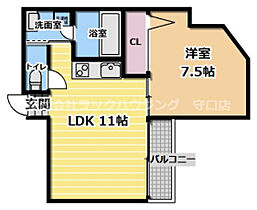 エムズ大宮  ｜ 大阪府大阪市旭区大宮3丁目（賃貸マンション1LDK・4階・38.01㎡） その2