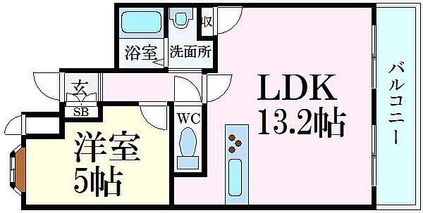 ネオクオーツ幸　弐番館 ｜兵庫県姫路市幸町(賃貸マンション1LDK・2階・40.00㎡)の写真 その2