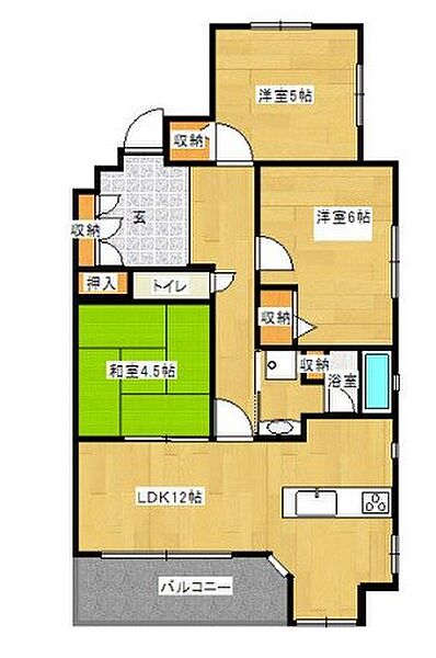 エンブレイス姫路駅前 ｜兵庫県姫路市久保町(賃貸マンション3LDK・9階・67.36㎡)の写真 その2