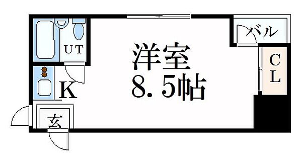 BWビル17（旧アチーヴ英真） ｜兵庫県姫路市塩町(賃貸マンション1R・6階・19.25㎡)の写真 その2
