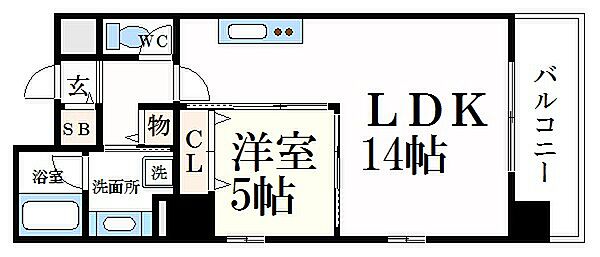 EL-NIDO FUKUZAWA ｜兵庫県姫路市福沢町(賃貸マンション1LDK・2階・45.81㎡)の写真 その2