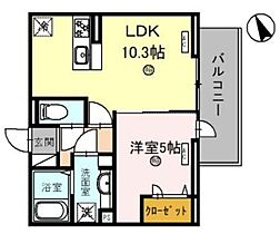 D’s駅南大路  ｜ 兵庫県姫路市安田１丁目（賃貸アパート1LDK・3階・37.57㎡） その2