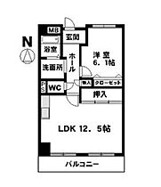 泉マンション  ｜ 兵庫県姫路市安田２丁目（賃貸マンション1LDK・7階・48.77㎡） その2