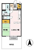 キャメロット飾磨　A  ｜ 兵庫県姫路市飾磨区上野田１丁目（賃貸アパート1LDK・1階・33.39㎡） その2