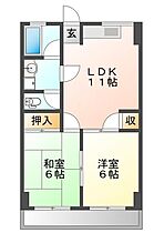 鳩岡ビル  ｜ 兵庫県姫路市飾磨区玉地１丁目（賃貸マンション2LDK・4階・51.66㎡） その2