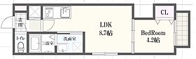 （仮称）F asecia fougere  ｜ 兵庫県姫路市幸町（賃貸アパート1LDK・3階・30.74㎡） その2