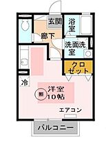 セジュールAMIKAII 205 ｜ 兵庫県姫路市網干区津市場（賃貸アパート1R・2階・29.44㎡） その2