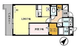 ヴァン　エステート　北在家  ｜ 兵庫県加古川市尾上町安田（賃貸マンション1LDK・3階・49.13㎡） その2