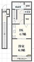 （仮）新在家AP　西棟  ｜ 兵庫県加古川市平岡町新在家（賃貸アパート1DK・2階・36.45㎡） その2