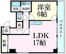 シャトー三和3号館  ｜ 兵庫県姫路市忍町（賃貸マンション1LDK・8階・54.45㎡） その2