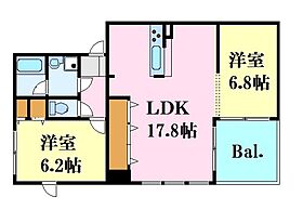 ElvlssA（イビザ）  ｜ 兵庫県姫路市北条永良町（賃貸マンション2LDK・2階・66.10㎡） その2