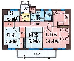 間取図画像 2SLDK