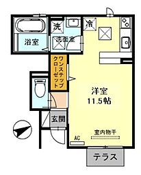 サンヨーハウジング ワンルームの間取図画像