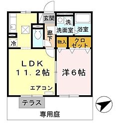 エマーブル 1LDKの間取図画像
